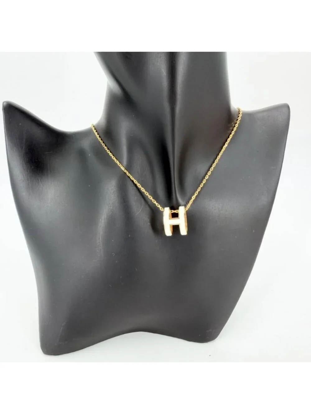 Hermes Necklace Pop Accessory Star White Gold Vintage